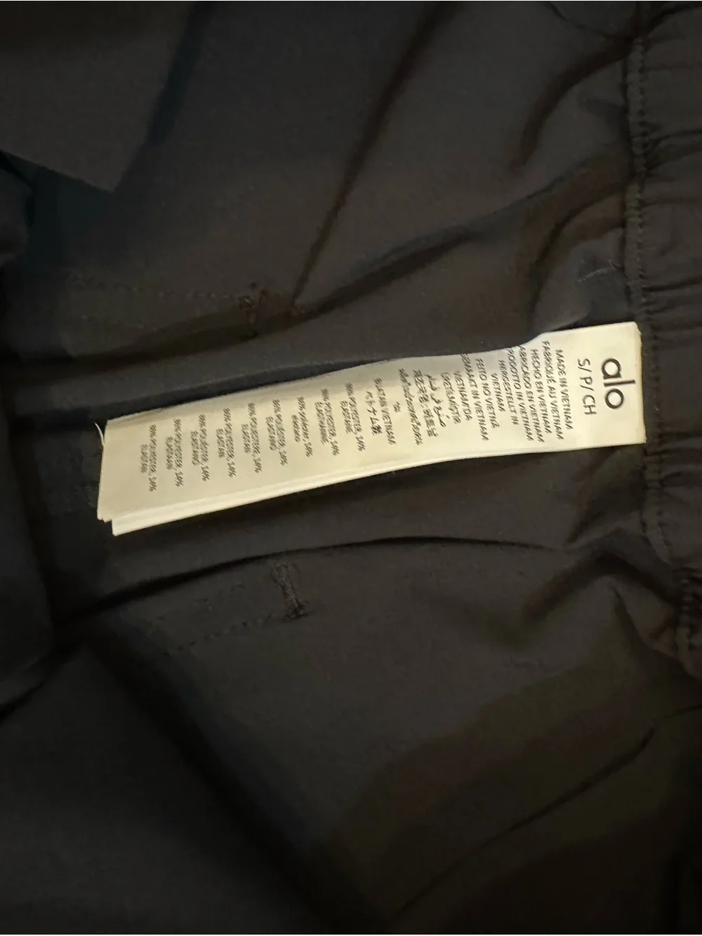 ALO Yoga Black Wide-Leg Cargo Pants